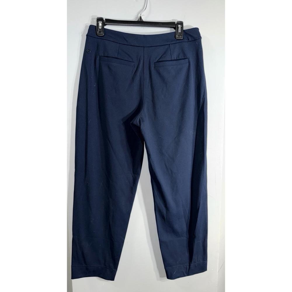 Lululemon Tapered Leg Mid Rise Pant 7/8 Length Luxtreme women's medium navy - Picture 3 of 7